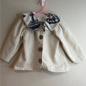 Kids Jacket with Patterned Collar